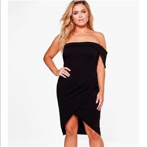 Bandeau Wrap Midi Dress